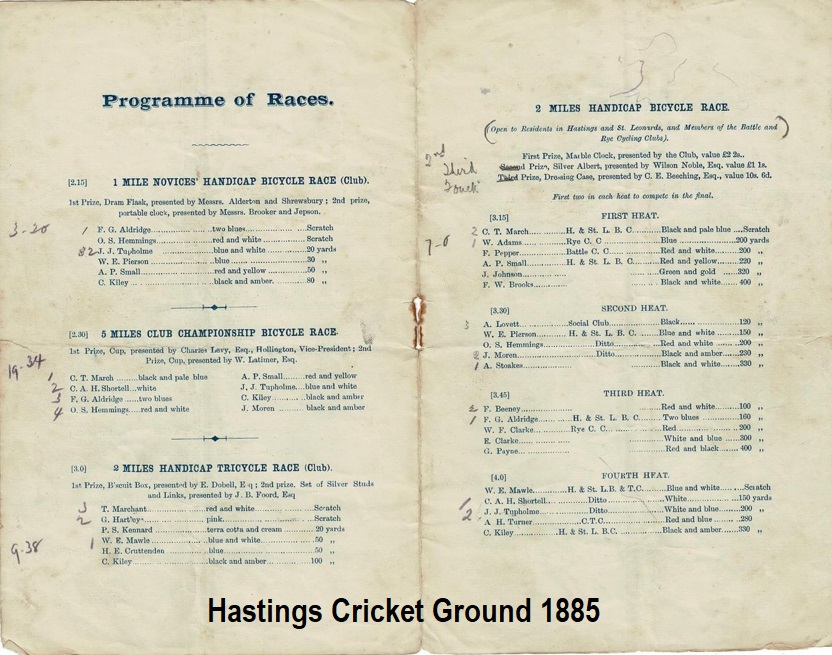 Hastings - Central Cricket Ground : Image credit National Cycle Museum